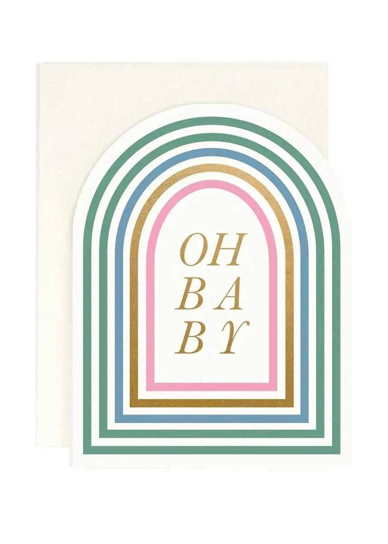 Oh Baby Arched Card