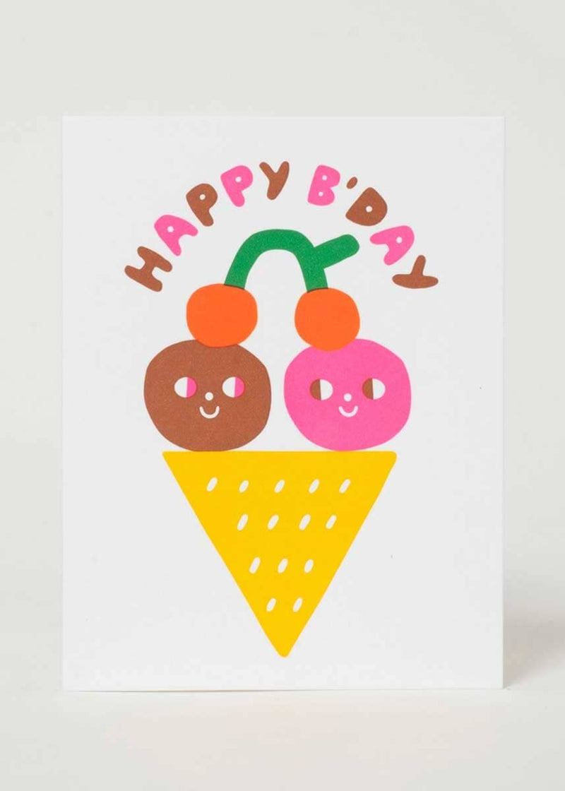 Ice Cream Birthday Wishes Card