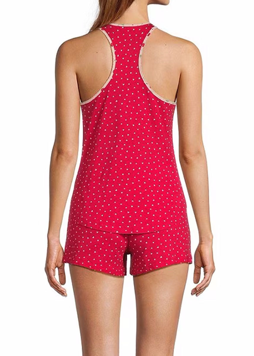 Hearts Mix & Match Tank - Ruby Red