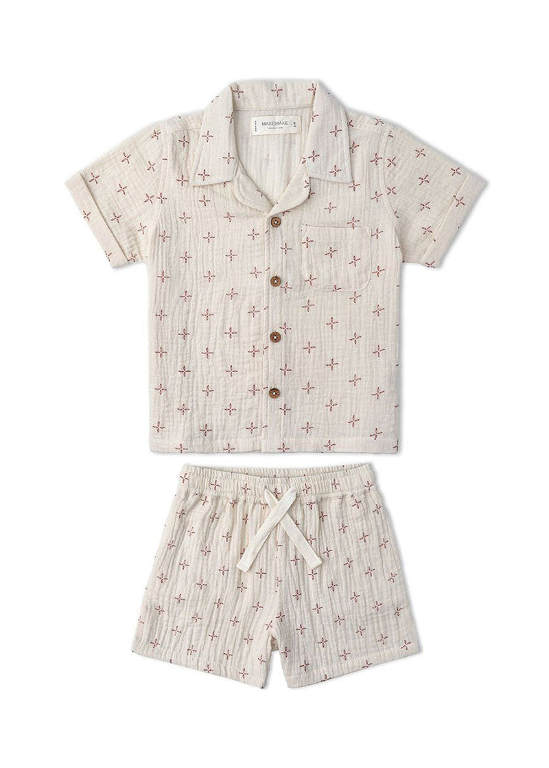 Organic Shirt & Shorts Set - Cross