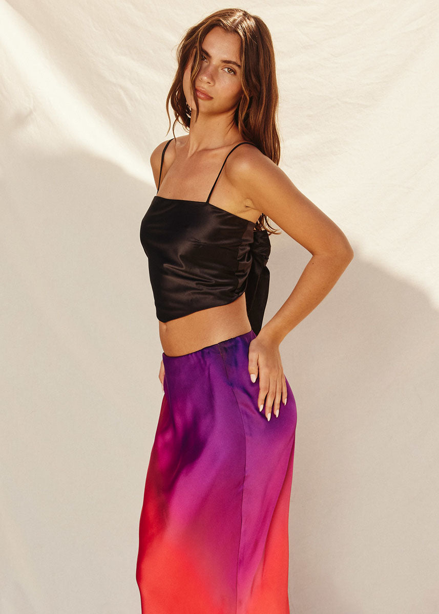 Jessica Tie-Back Cami - Black