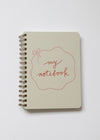 Pink Bow Spiral Notebook