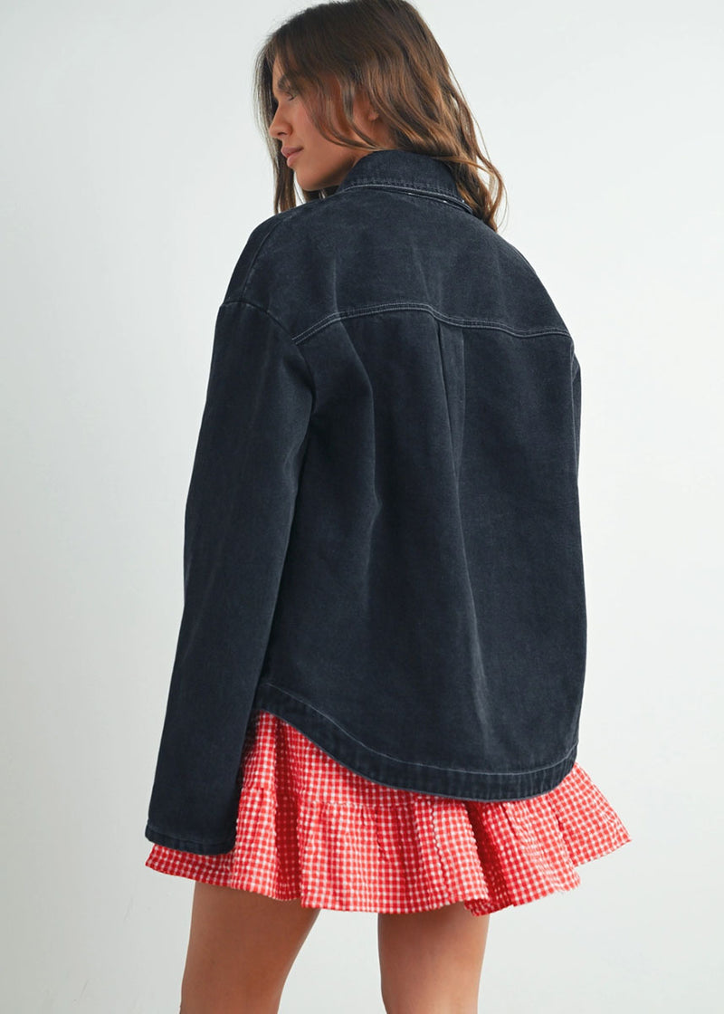 Collins High-Waist Tiered Check Skirt