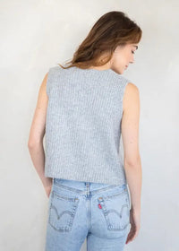 Lani Knit Vest - Heather Grey