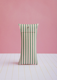 Green Stripes Glasses Case