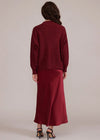 Katianna Maxi Skirt - Maroon