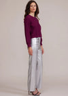 Adler Faux Leather Pant - Silver