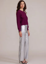 Adler Faux Leather Pant - Silver