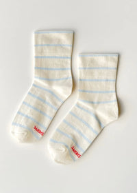 Wally Stripe Socks - Sky