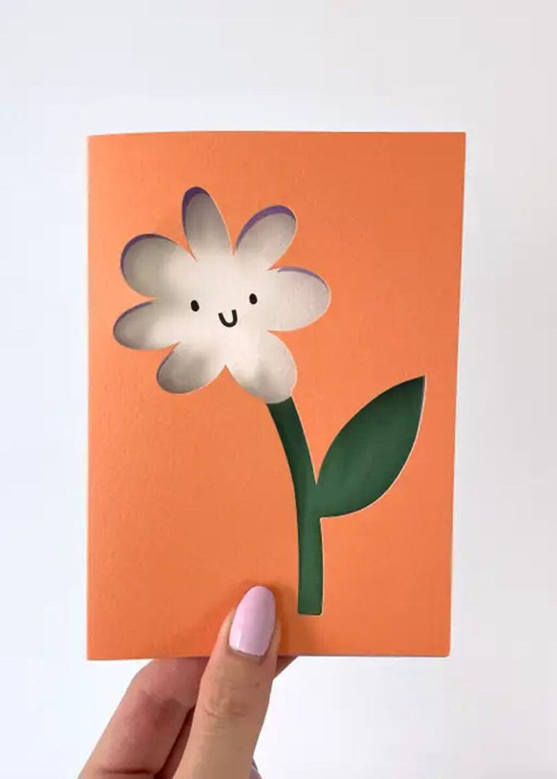 Flower Die-Cut Card