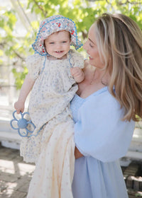 Muslin Swaddle Organic Cotton Blanket - Bows