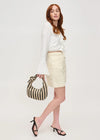 Penny Clutch - Black & Natural