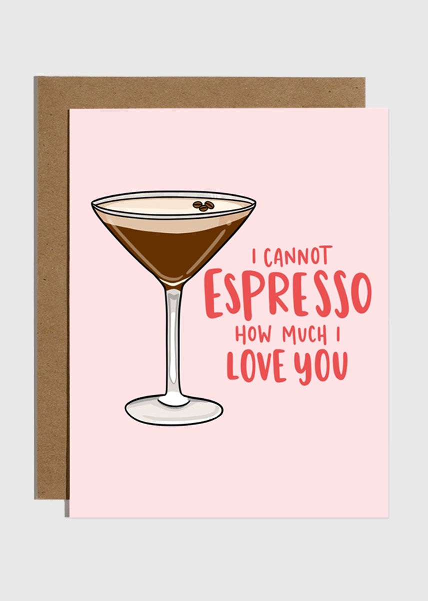 Espresso Martini Love Card