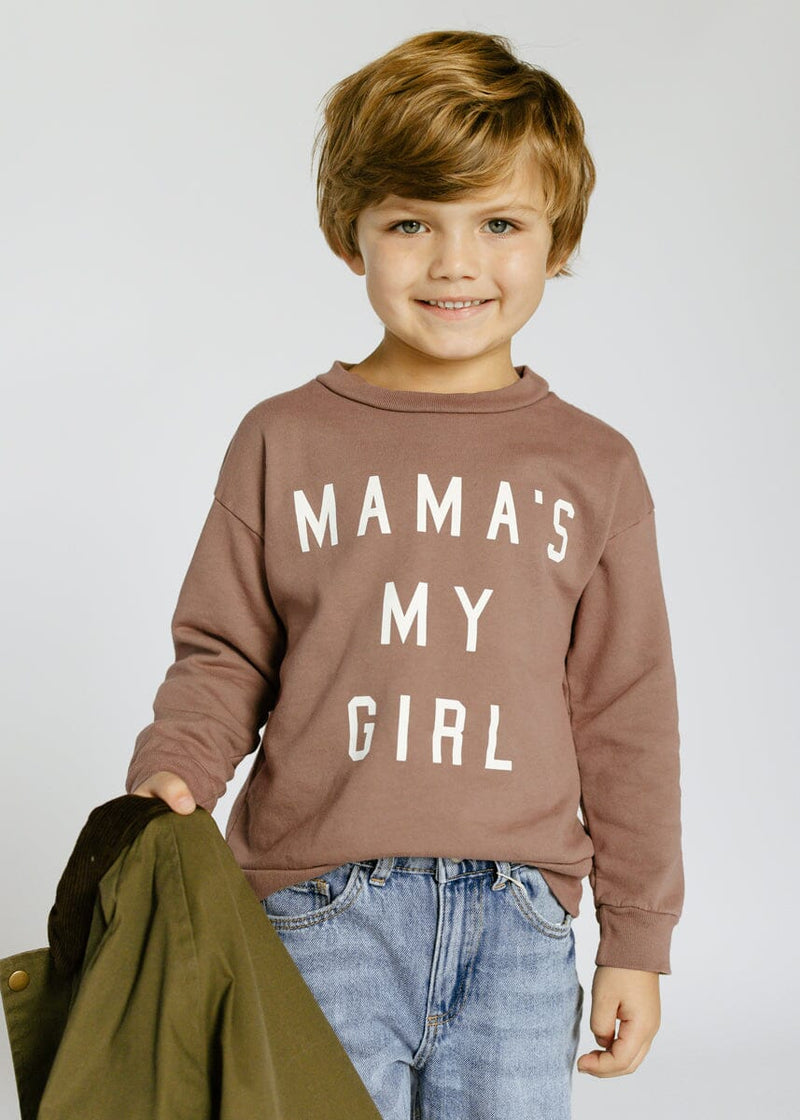 Mama's My Girl Crewneck - Mocha