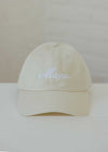 Mama Embroidered Hat - Stone