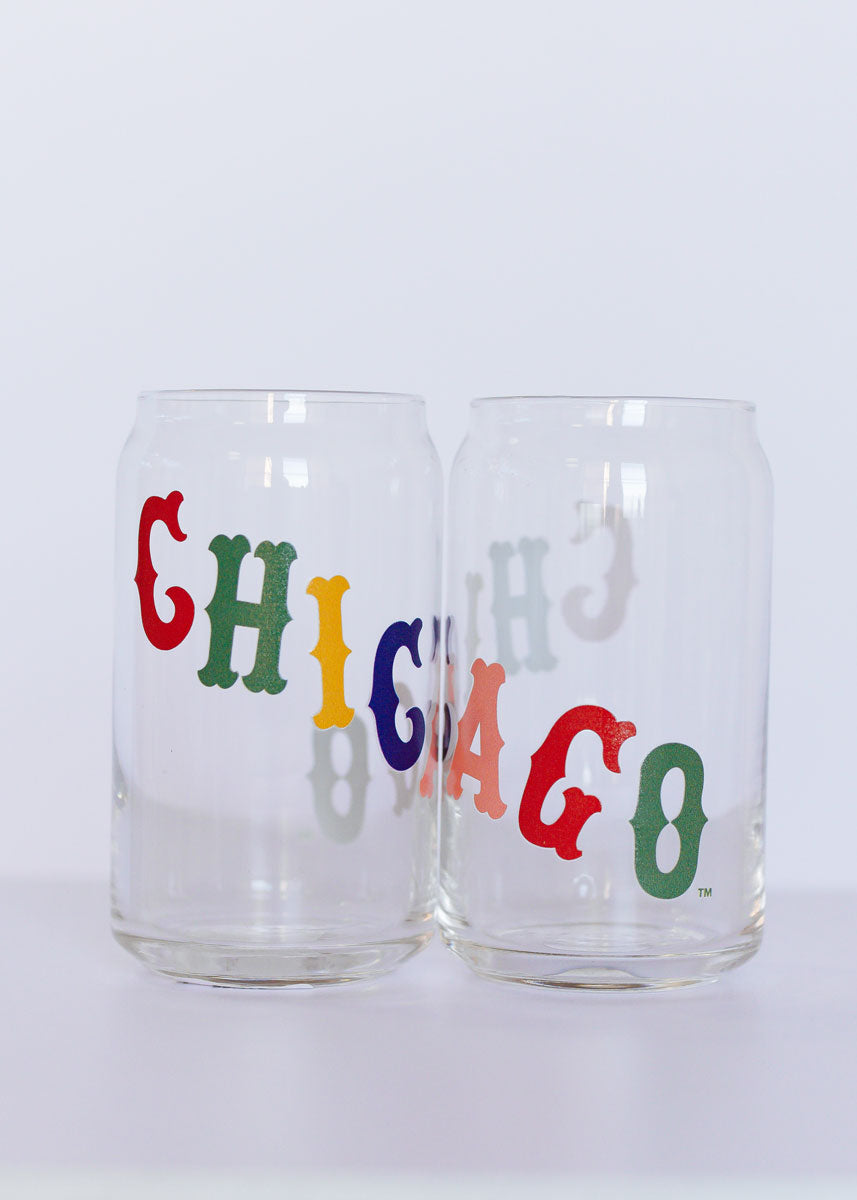 Sweet Home Chicago White Sox Can Glass