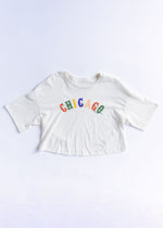 Sweet Home Chicago Crop Tee - White Sox