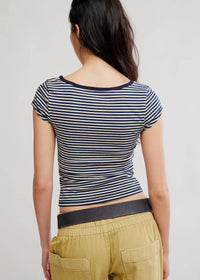 Morning Pages Henley - Navy Combo