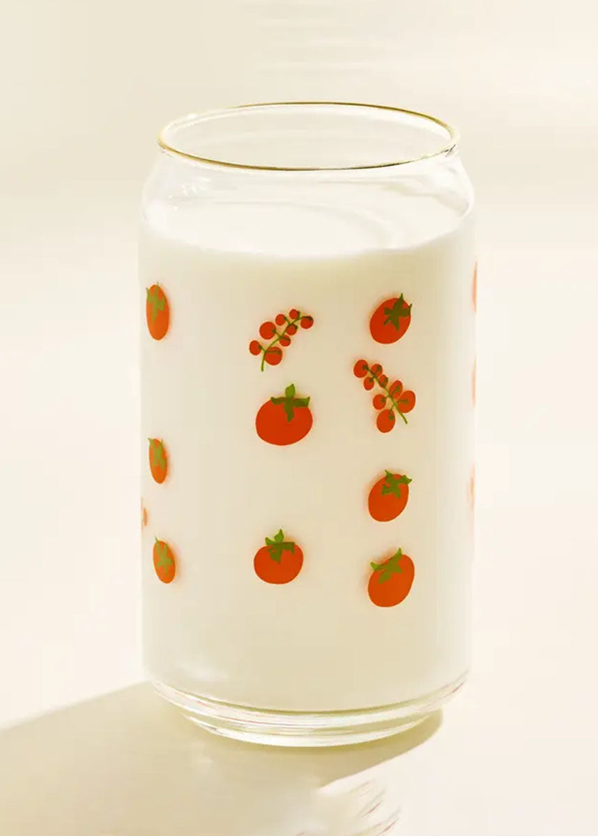 Gold-Rimmed Tomato Can Glass