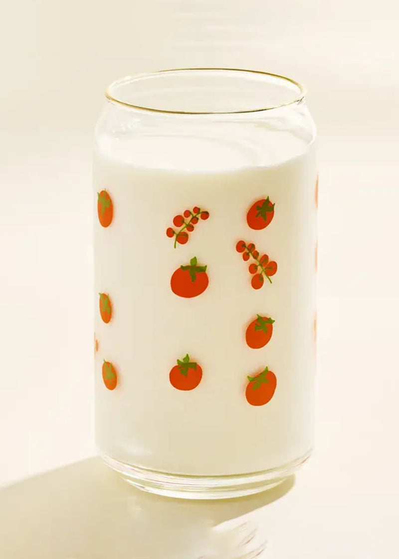 Gold-Rimmed Tomato Can Glass