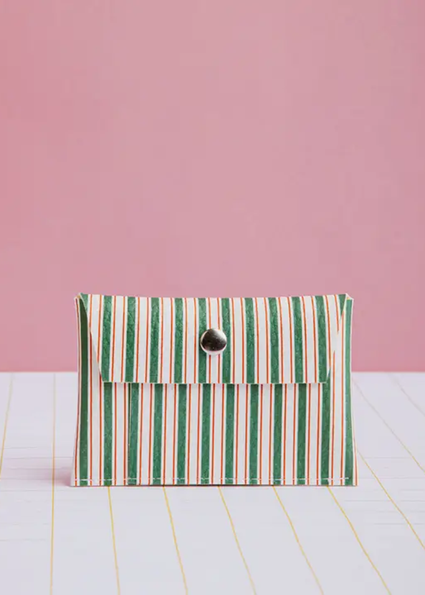 Green Stripes Wallet