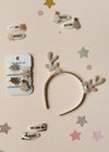 Golden Reindeer Headband