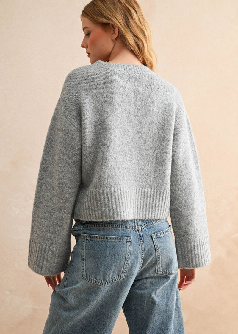 Regina Cardigan - Heather Grey