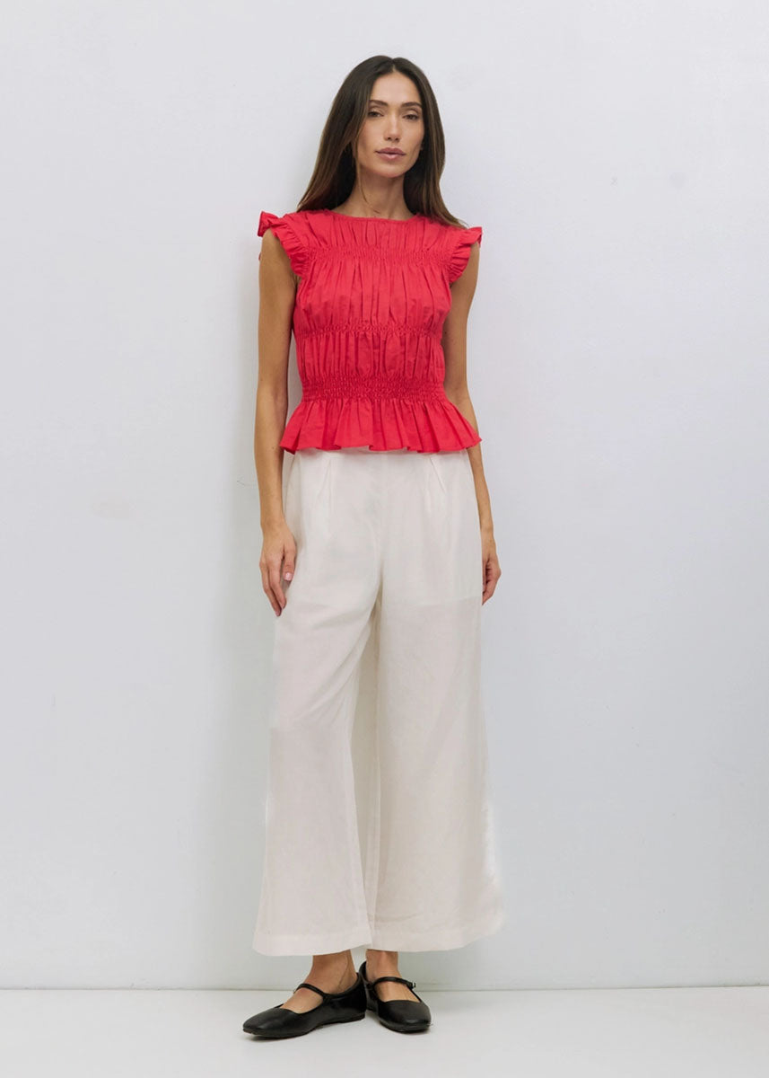 The Eugenie Top - Red