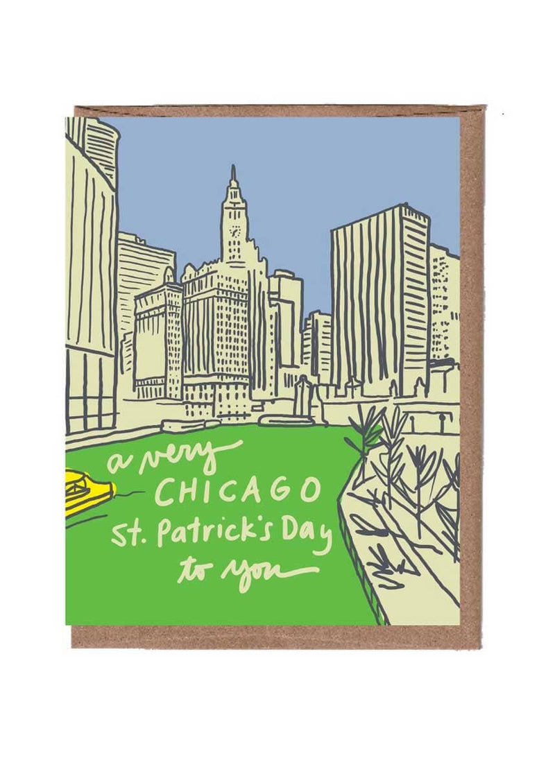 Chicago River St. Patrick's Day Card