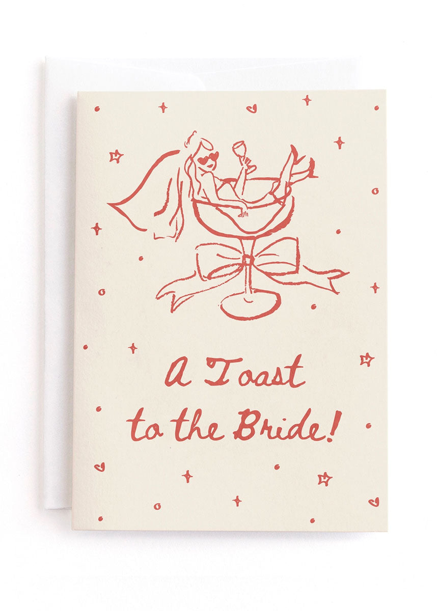 Toast To The Bride Card