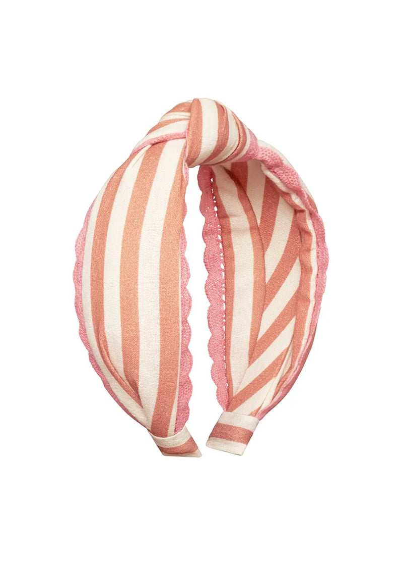 Stripy Scallop Knotted Headband