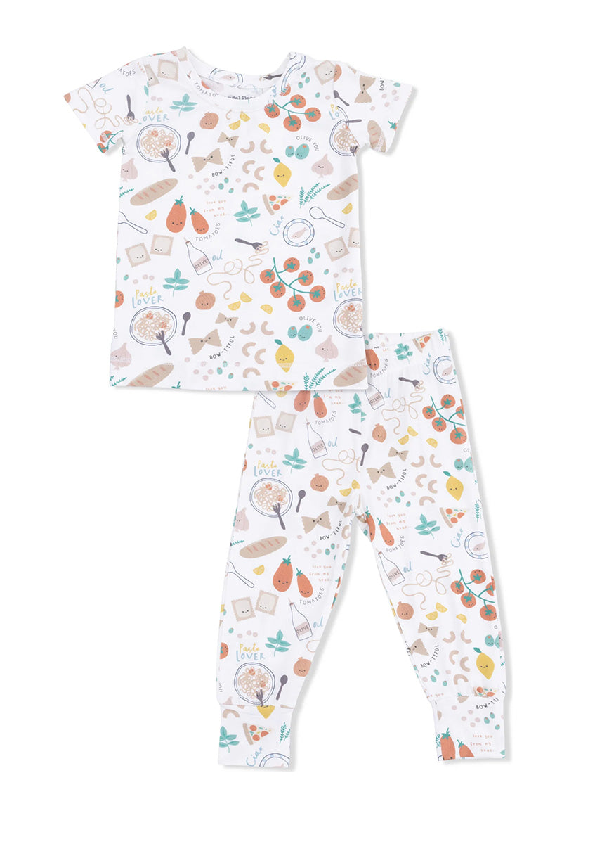 2-Piece S/S Pajama Set - Pasta Lovers