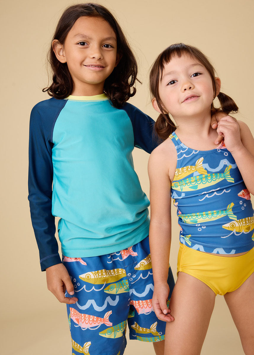 Mid-Length Swim Trunks - Sardinas Del Mar