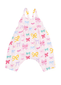 Tie Back Romper - Colorful Bows