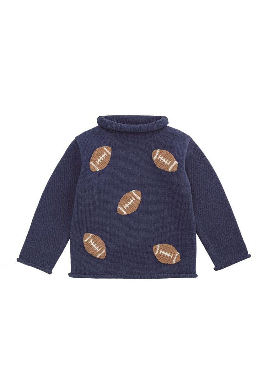 Mini Footballs Rollneck Sweater