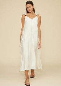 Sutton Beaded Halter Dress - Ivory