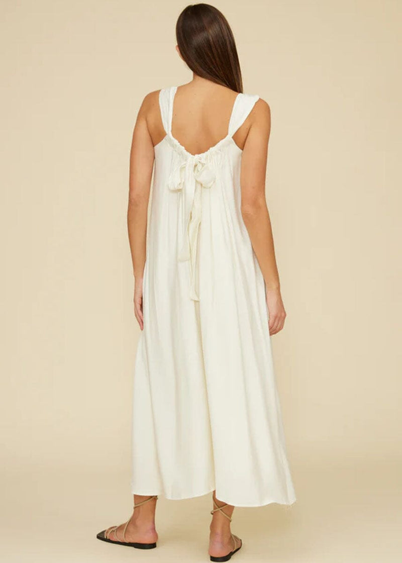 Sutton Beaded Halter Dress - Ivory