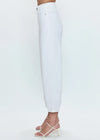 Lana Cropped Cuff High-Rise Ultra Wide Leg Jean - Vivid White