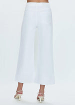 Lana Cropped Cuff High-Rise Ultra Wide Leg Jean - Vivid White
