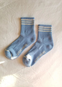 Girlfriend Socks - Parisian Blue