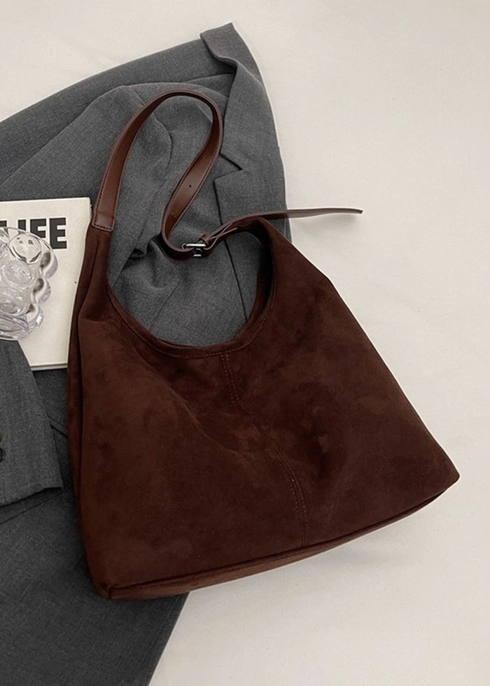 Simple Commuter Tote Bag - Coffee