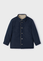 Fields Reversible Corduroy Overshirt - Blue Black