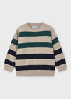 August Striped Sweater - Heather Rock