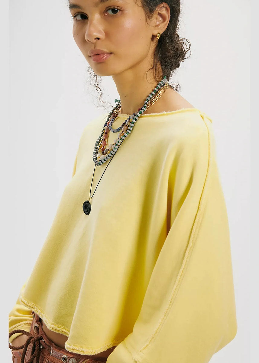 To The East Cropped Pullover - Double Butter