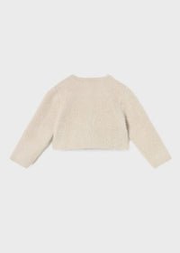 Pearl Fuzzy Cardigan - Sand