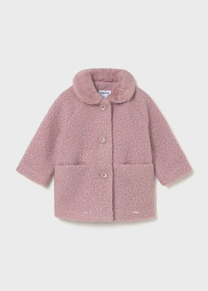 Imogen Shearling Coat - Crystal