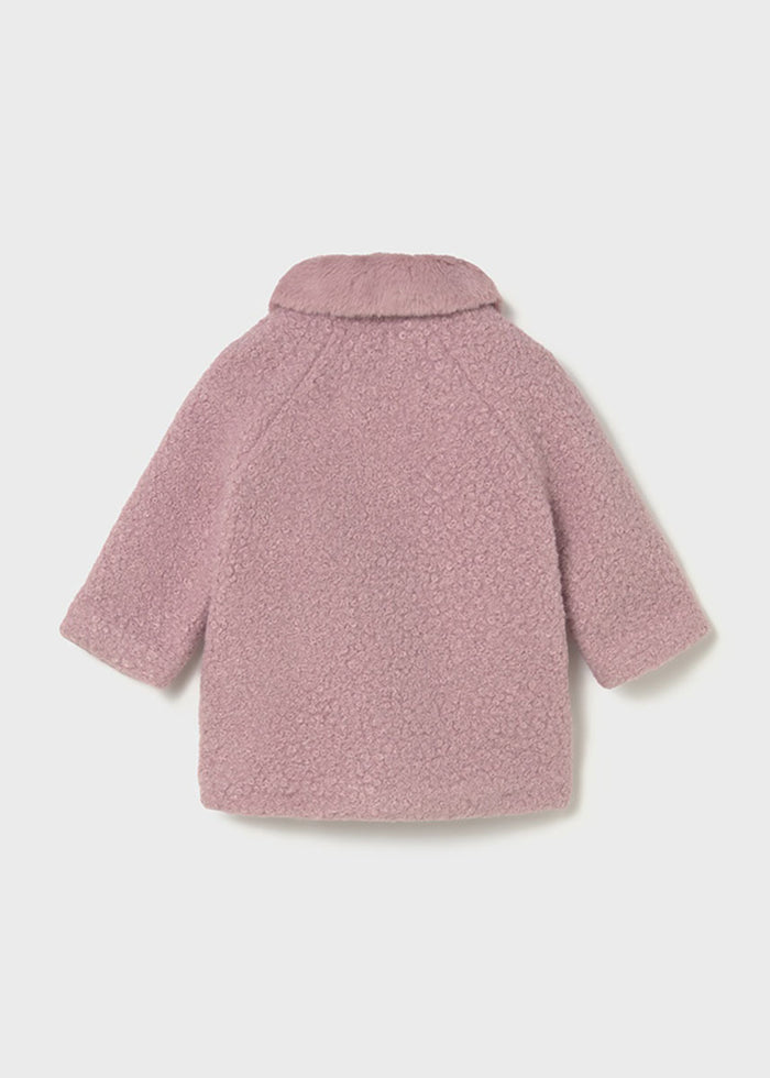 Imogen Shearling Coat - Crystal