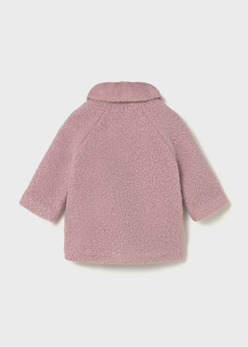 Imogen Shearling Coat - Crystal