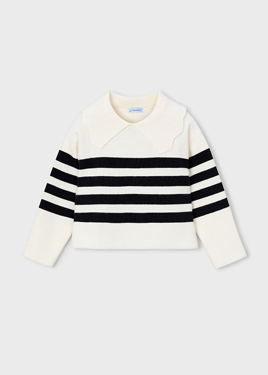 Logan Stripe Sweater - Macchiato