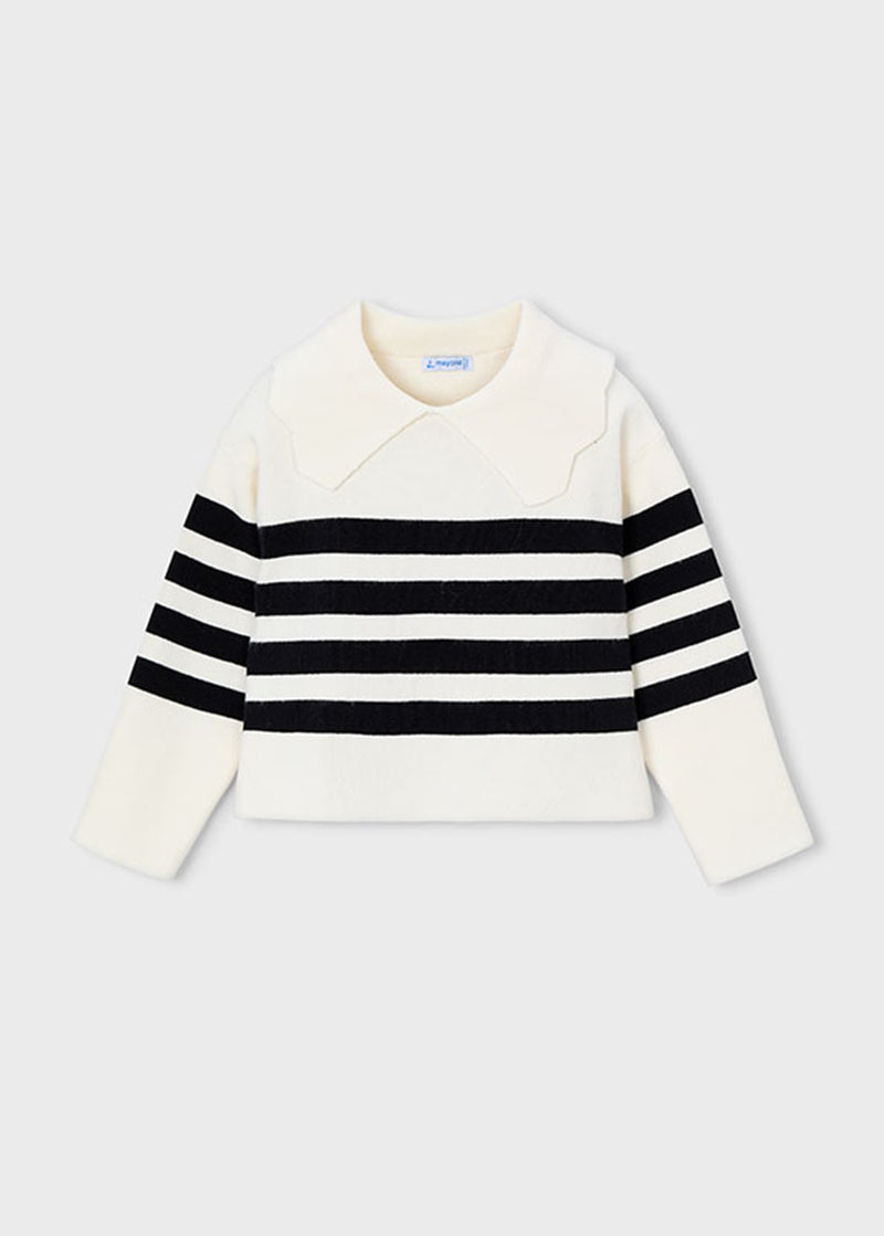 Logan Stripe Sweater - Macchiato